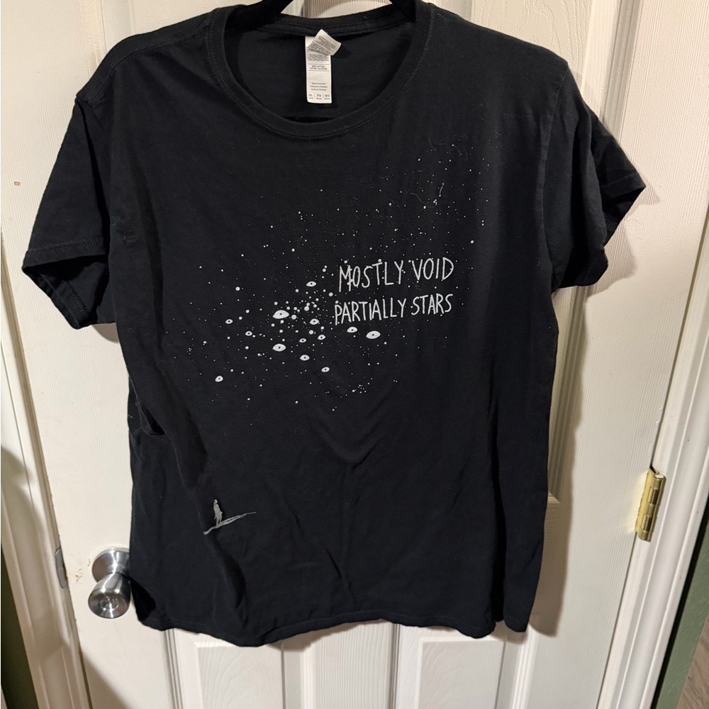 ❣️❄️Mostly Void Partially Stars Black Women's Tee